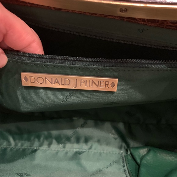 Donald J Pliner brown leather bag - Picture 2 of 7